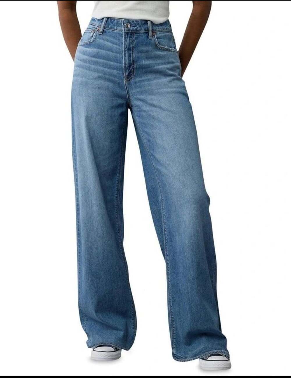 American Eagle Stretch Jeans Size 10 Regular Blue Denim